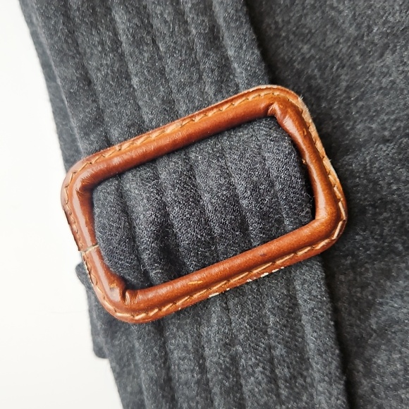 Boden Charcoal Gray Wool Belted Pencil Skirt 14R - Picture 4 of 10